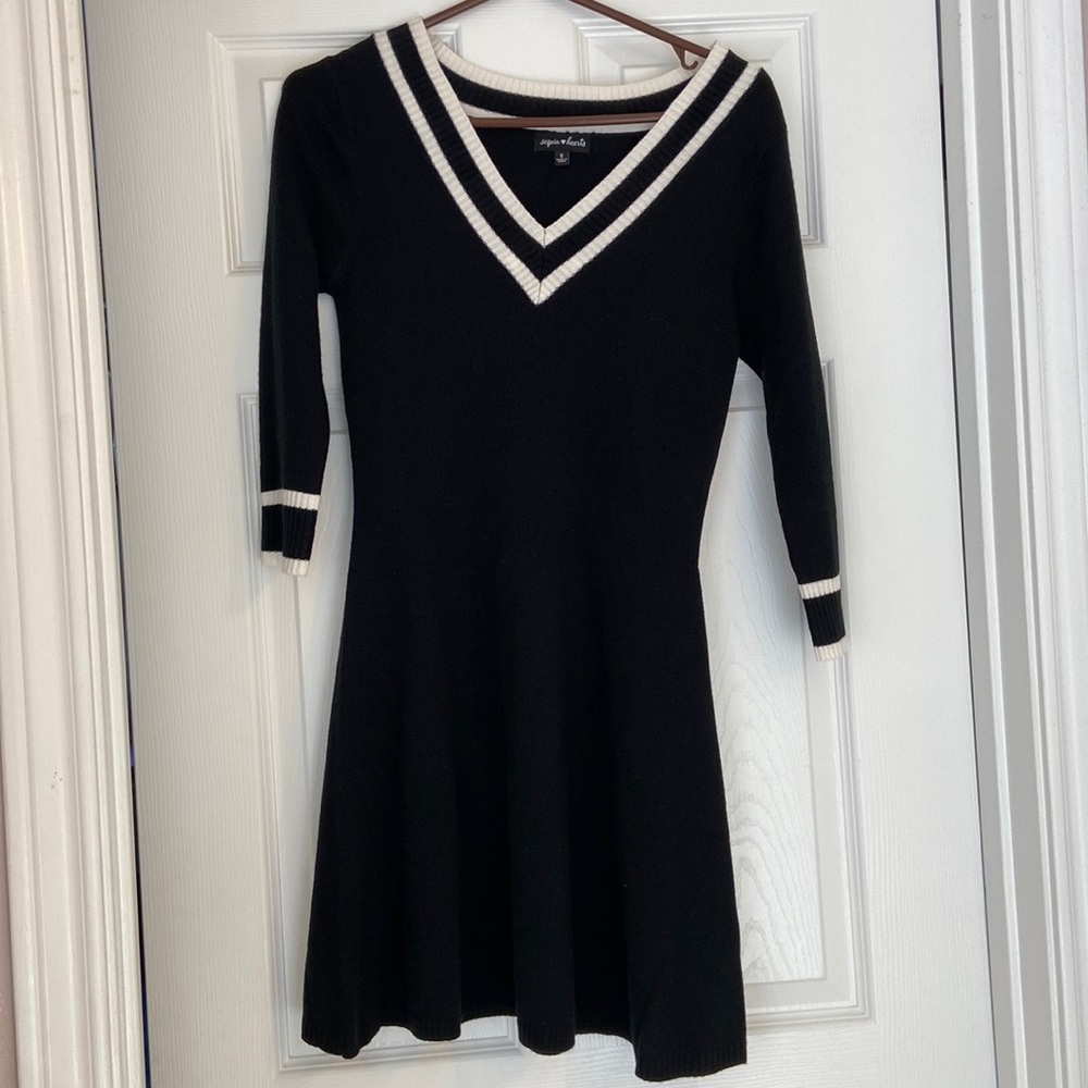 Sequin Hearts Sweater Dress